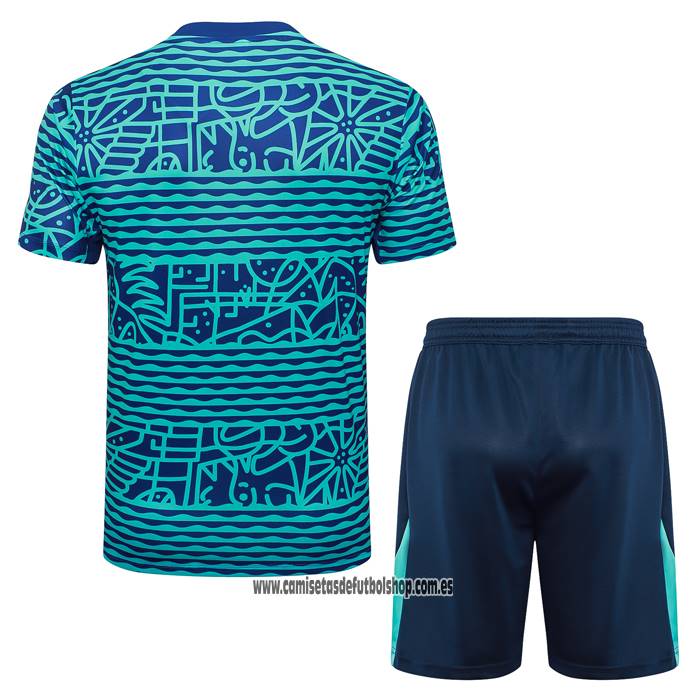 Chandal del Brasil 24-25 Manga Corta Verde - Pantalon Corto